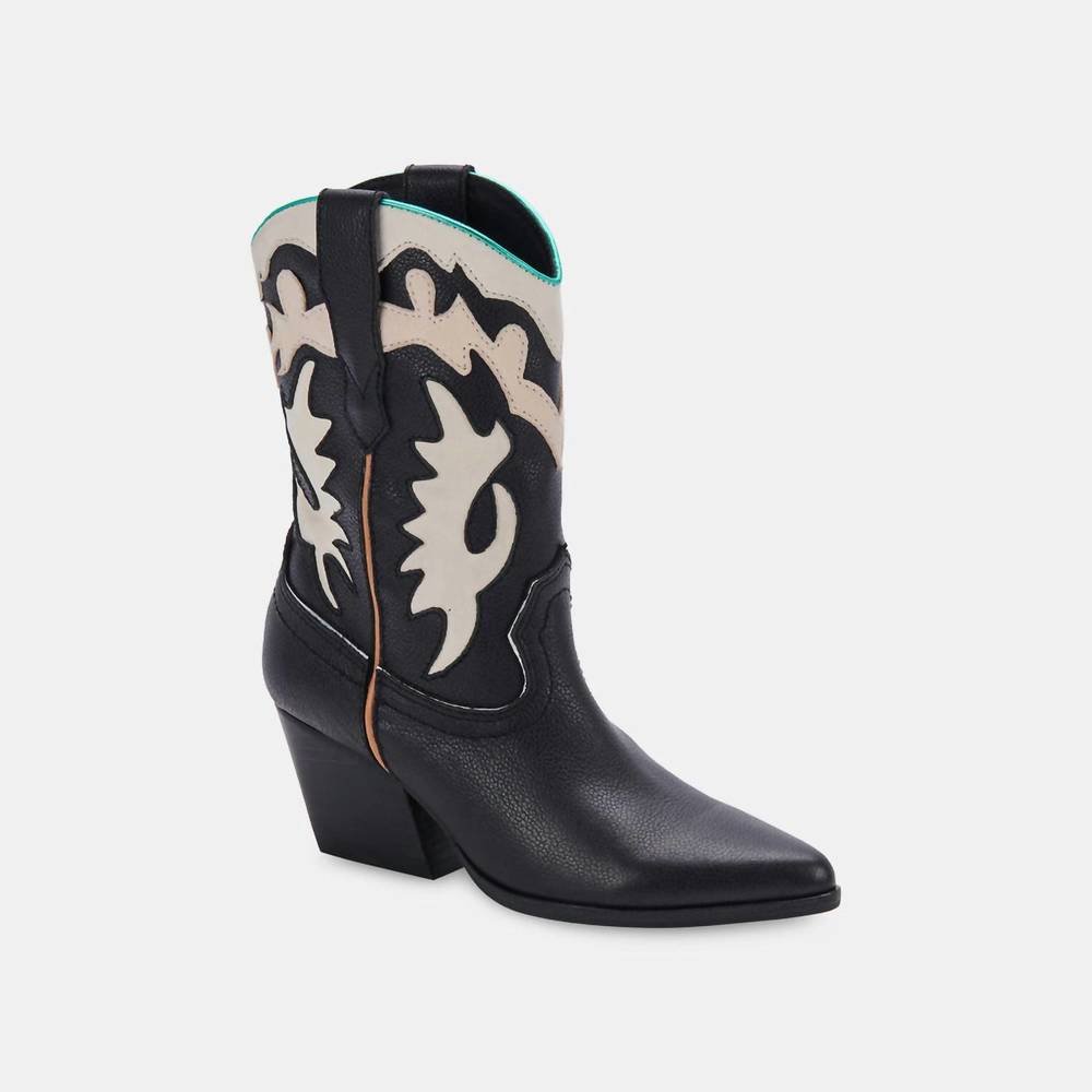 NEW DOLCE VITA women's landen boots in black leather